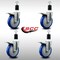 Service Caster 5'' SS Blue Poly Swivel 1-1/2'' Expanding Stem Caster Set Total Lock Brake, 4PK SCC-SSEXTTL20S514-PPUB-BLUE-112-4 - alternate 4